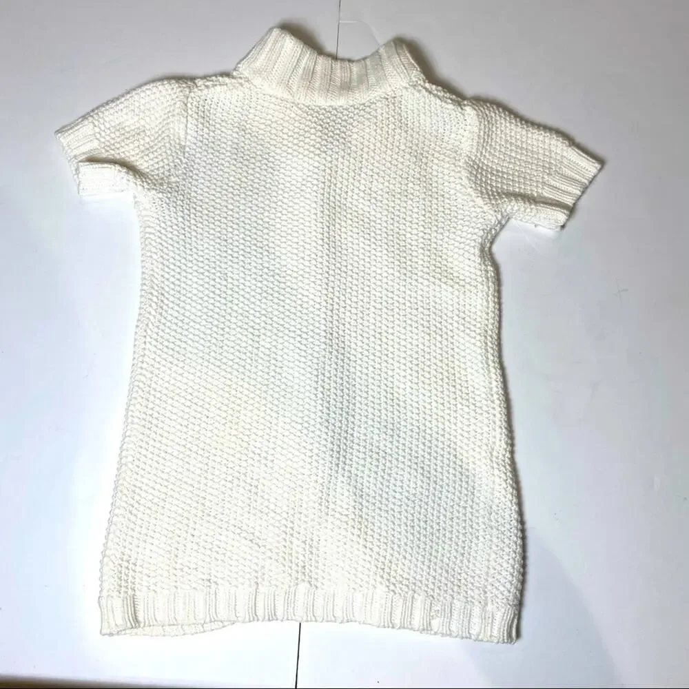 GYMBOREE SWEATER Crochet SHIFT DRESS Star button S